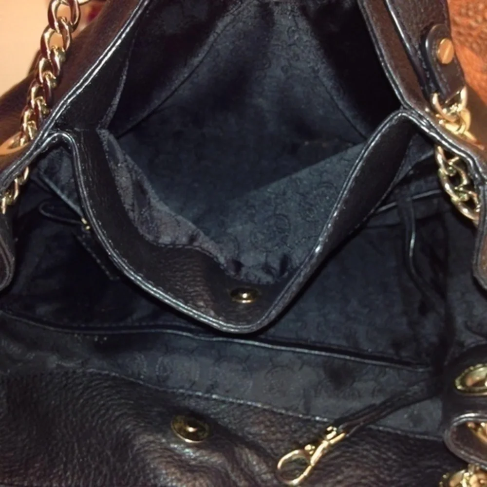 Michael Kors pebbled leather chain shoulder bag